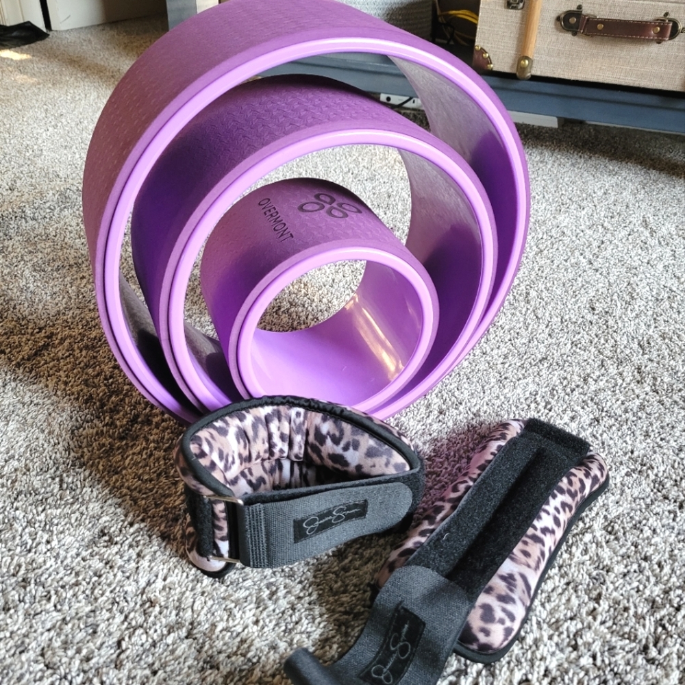 Yoga Wheel set of 3 + Wrist/Ankle weights